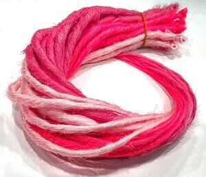 30 SE Single Ended Multi Pink Synthetic Dreads Dreadlock Hair Extensions